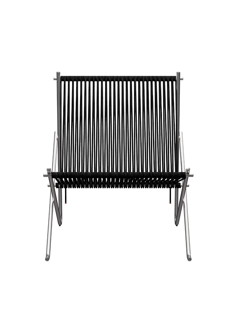 PK4 Lounge-Sessel in Schwarz, Stahlstel von Poul Kjærholm - 7 - Jacobsen Plus