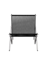 PK4 Lounge-Sessel in Schwarz, Stahlstel von Poul Kjærholm - 7 - Jacobsen Plus