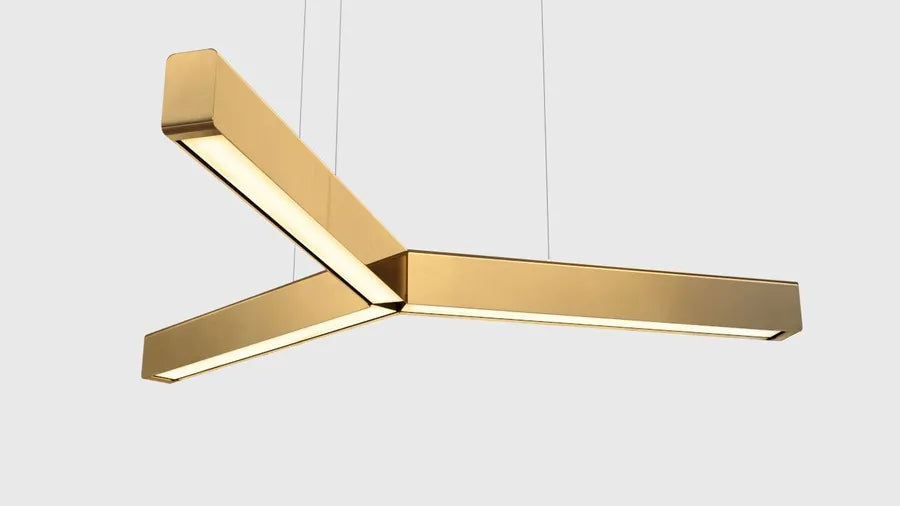 Y Model Pendelleuchte von Anour - Poliertes Messing - Jacobsen Plus