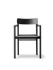 Post Esszimmerstuhl, Eiche Schwarz lackiert von Fredericia Furniture