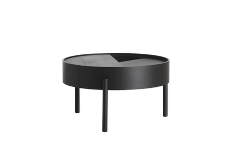 Arc Coffee Table, Ø 66 cm fra Woud - Black painted ash - Jacobsen Plus