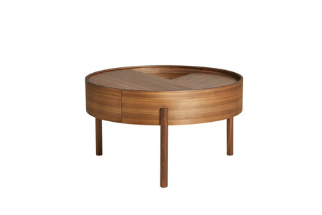 Arc Coffee Table, Ø 66 cm fra Woud - Walnut - Jacobsen Plus