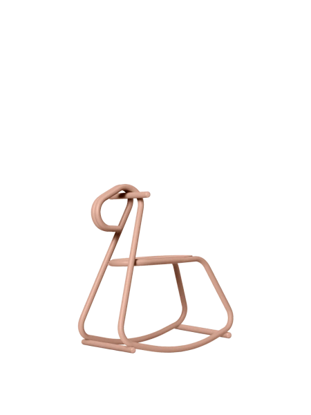 Lussi Rocking Horse – skulpturales Schaukelpferd von Ferm Living - Rose - Jacobsen Plus