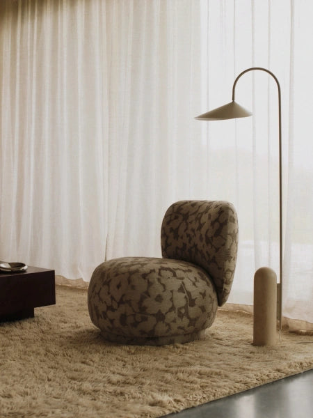 Rico Lounge Chair Piccolo von Ferm Living - Louisiana Sand/Chocholate - Jacobsen Plus