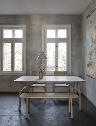 Skagerak Hven Bænk von Fritz Hansen - Weißgeölt Eiche - Jacobsen Plus