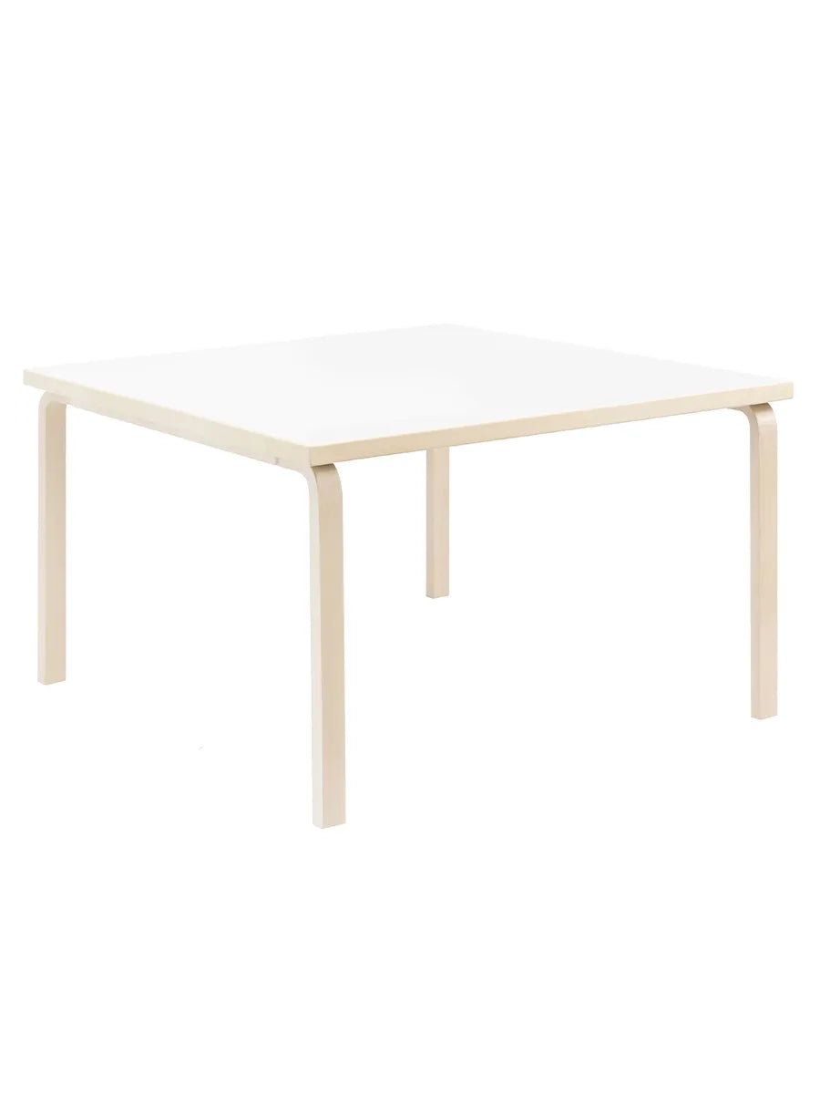 Aalto Table Square 84, 120x120 cm fra Artek - Hvid Laminat - Jacobsen Plus