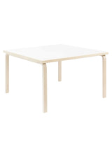 Aalto Table Square 84, 120x120 cm fra Artek - Hvid Laminat - Jacobsen Plus