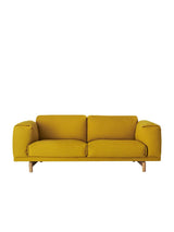 Rest 2 pers. Sofa von Muuto - Gelb - Hallingdal 457 / Eg - Jacobsen Plus