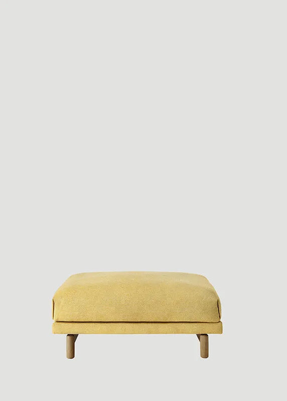 Rest Pouf fra Muuto - Light yellow - Hallingdal 407 / Eg - Jacobsen Plus