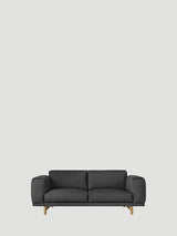 Rest 2 pers. Sofa von Muuto - Dunkelgrau - Remix 163 / Eg - Jacobsen Plus