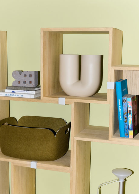Stacked Storage System, Bücherregal 2 von Muuto - Weiß - Jacobsen Plus
