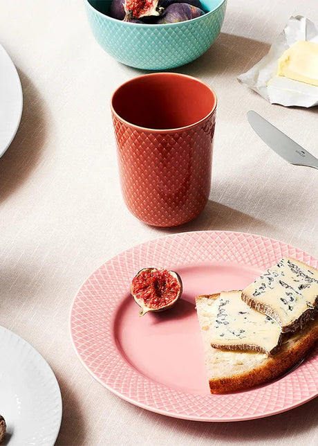 Rhombe Tasse, Terracotta von Lyngby Porzellan - 2 - Jacobsen Plus