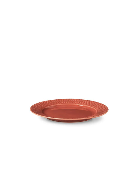 Rhombe Teller, terracotta Ø23 cm von Lyngby Porcelæn - 4 - Jacobsen Plus