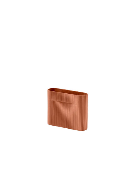 Ridge Vase von Muuto - Terrakotta / H16,5 cm - Jacobsen Plus