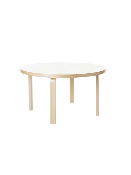 Aalto Children's Table Round von Artek - Weißes Laminat - Jacobsen Plus