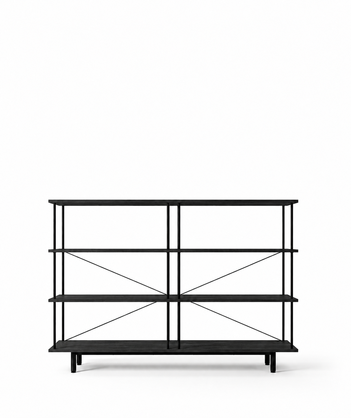 Seiton Regal 4 in Schwarz Eiche von Stellar Works - 1 - Jacobsen Plus