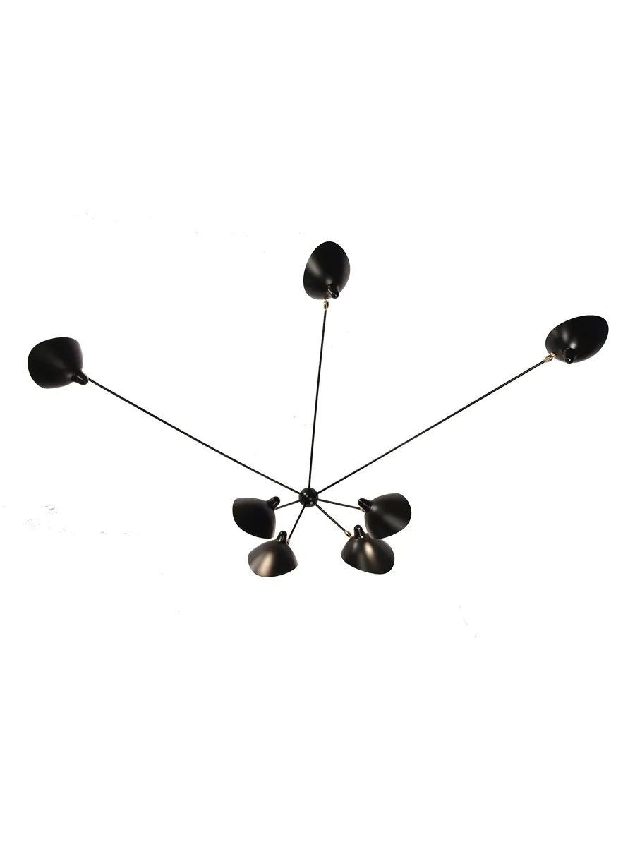 Spider Big Wall Lamp mit 7 festen Armen von Serge Mouille - 1 - Jacobsen Plus