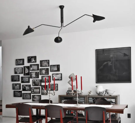 Ceiling Lamp m/3 Rotierenden Armen von Serge Mouille - 3 - Jacobsen Plus
