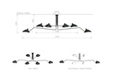 Ceiling Lamp mit 6 Dreharmen von Serge Mouille - 3 - Jacobsen Plus