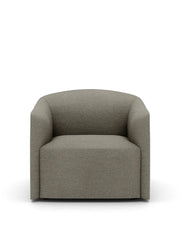 Shore Lounge Chair Extended Base, dark taupe fra New Works