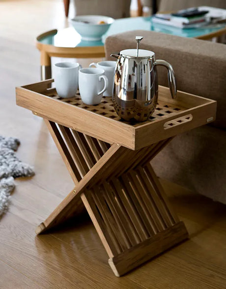 Skagerak Fionia Taburet von Fritz Hansen - Teak - Jacobsen Plus