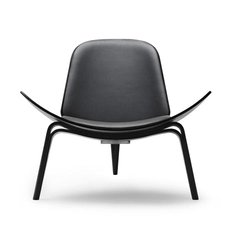 CH07 Shell Chair, Eiche schwarzbemalt/Thor 301 von Hans J. Wegner - 1 - Jacobsen Plus