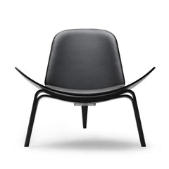 CH07 Shell Chair, Eiche schwarzbemalt/Thor 301 von Hans J. Wegner