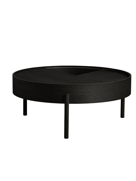 Arc Couchtisch, Ø 89 cm von Woud - Schwarz lackierte Esche - Jacobsen Plus