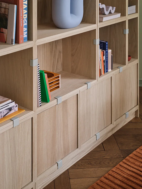Stacked Storage System, Bücherregal 4 von Muuto - Eiche - Jacobsen Plus