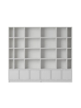 Stacked Storage System, Bookcase 1 von Muuto - Grey - Jacobsen Plus