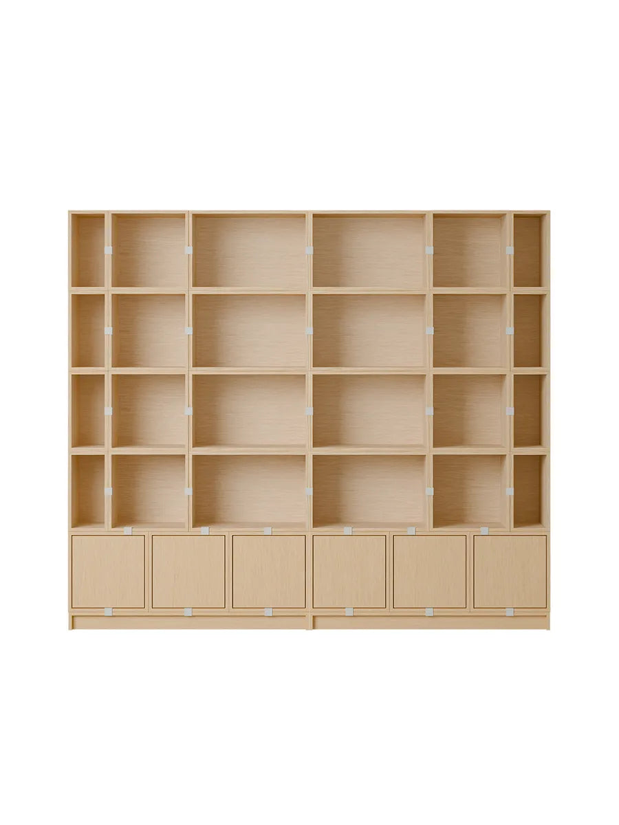 Stacked Storage System, Bookcase 1 von Muuto - Eiche - Jacobsen Plus
