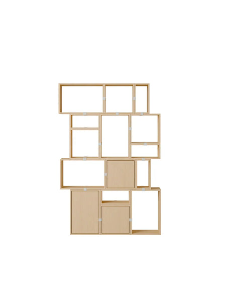 Stacked Storage System, Bücherregal 2 von Muuto - Eiche - Jacobsen Plus