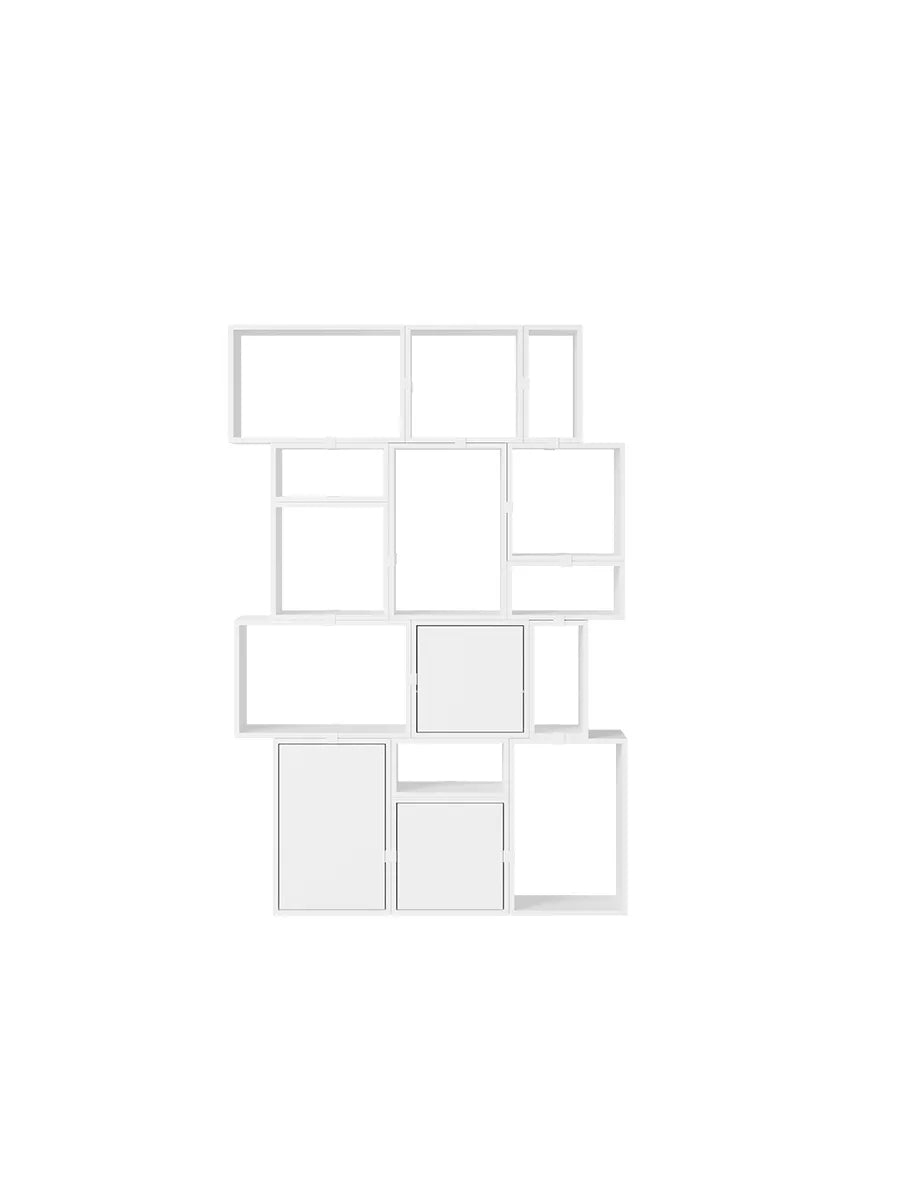 Stacked Storage System, bookcase 2 fra Muuto - White - Jacobsen Plus