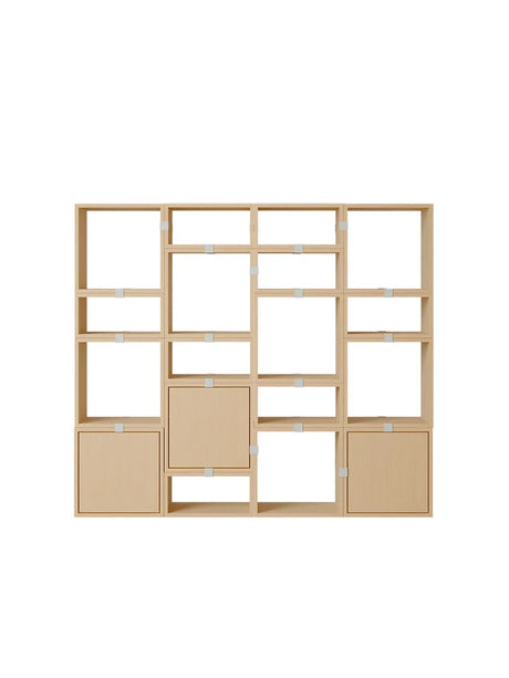 Stacked Storage System, Bücherregal 4 von Muuto - Eiche - Jacobsen Plus