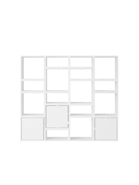 Stacked Storage System, Bücherregal 4 von Muuto - Weiß - Jacobsen Plus