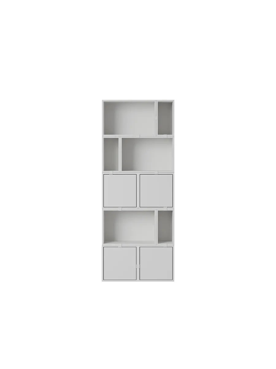 Stacked Storage System, Regal 8 von Muuto - Grey - Jacobsen Plus