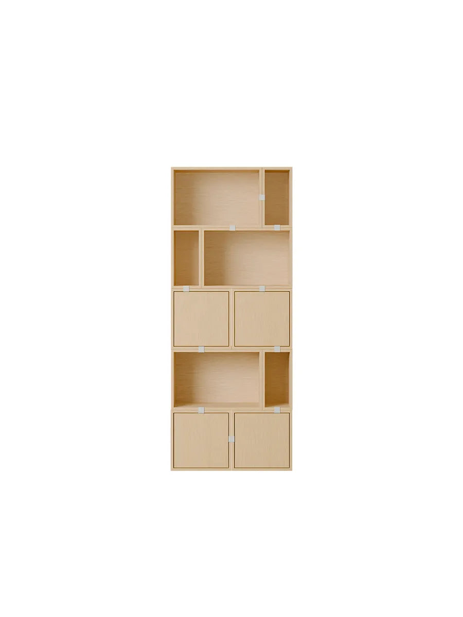 Stacked Storage System, Regal 8 von Muuto - Eiche - Jacobsen Plus