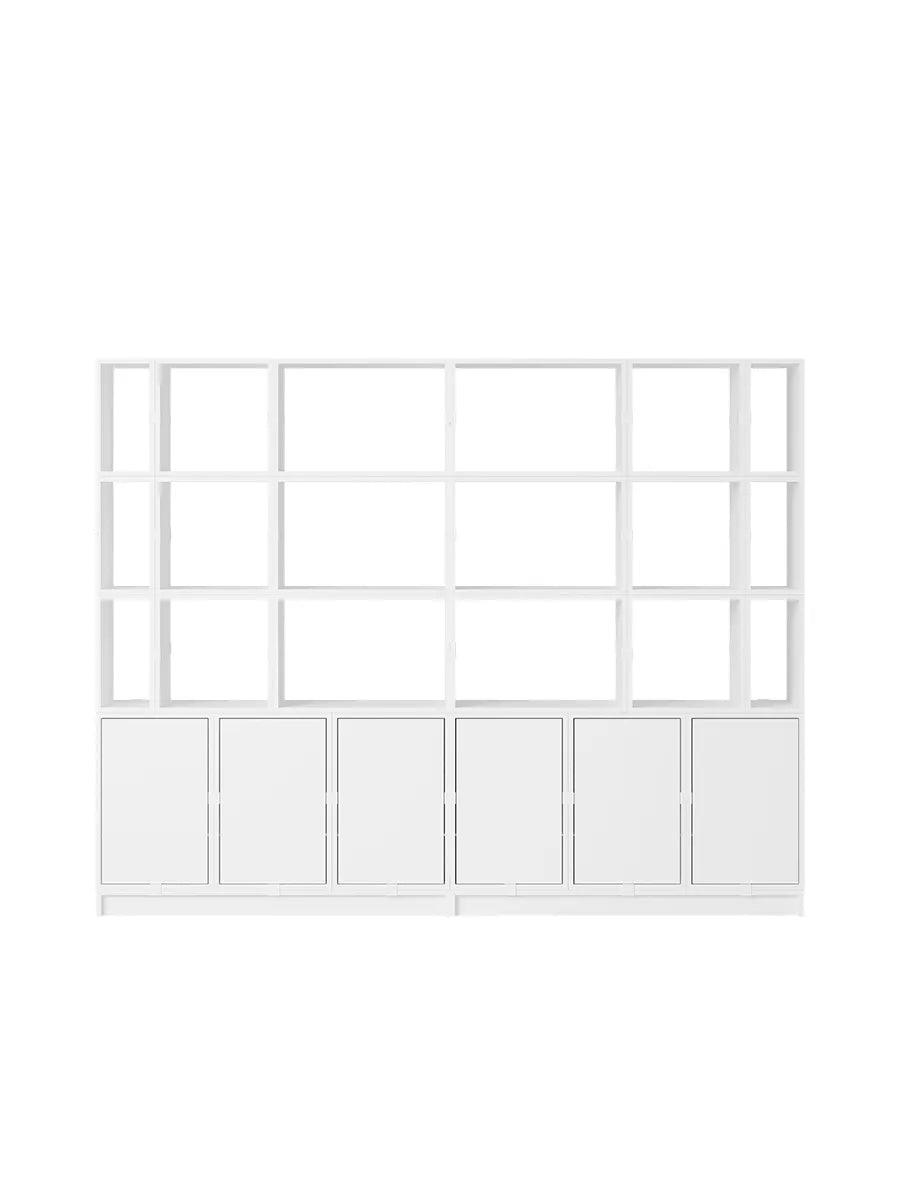 Stacked Storage System, office storage 2 von Muuto - Weiß - Jacobsen Plus