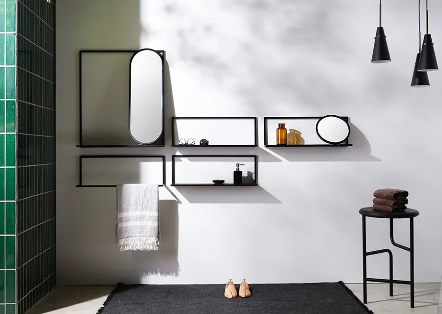 Frame spejl med hylde, large fra Stellar Works - 2 - Jacobsen Plus