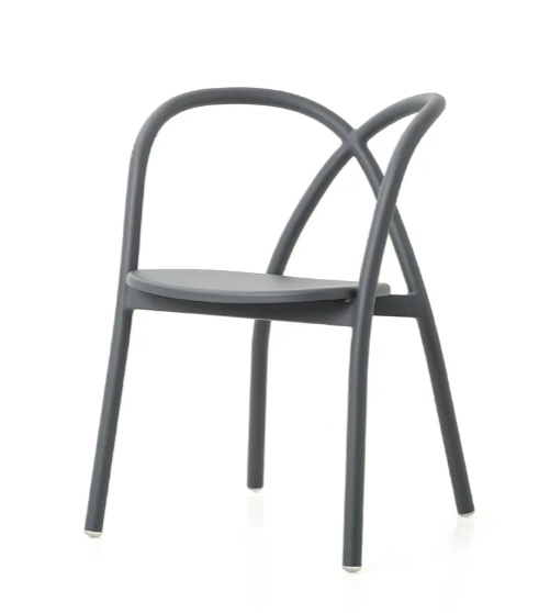 Ming cafésæt m. 3 stole og 1 bord, aluminium, grå fra Stellar Works - 3 - Jacobsen Plus