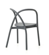 Ming cafésæt m. 3 stole og 1 bord, aluminium, grå fra Stellar Works - 4 - Jacobsen Plus