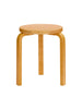 Stool 60, honigfarben gebeiztes Birkenholz von Artek