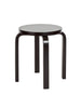 Stool E60, schwarzlackiert von Artek