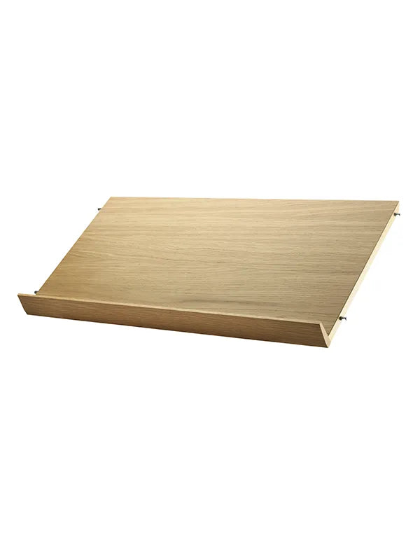 Magasinhylde, træ fra String - Eg / Bred: 78 x 30 x 2 cm - Jacobsen Plus