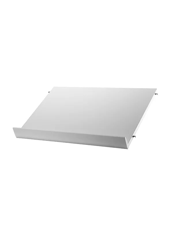 Magasinhylde, træ fra String - Hvid / Smal: 58 x 30 x 2 cm - Jacobsen Plus