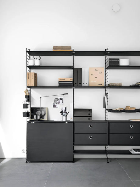 Modul m. zwei Schubladen, B58 von String - Weiß - Jacobsen Plus