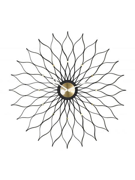 Sunflower Clock von Vitra - Sort - Messing - Jacobsen Plus
