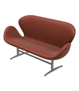 3321 Svanesofa af Arne Jacobsen - Aura læder / Cognac - Jacobsen Plus