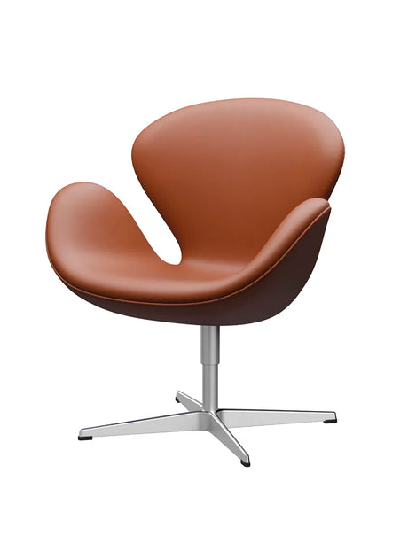 3320 Swan™ Sessel in Leder von Arne Jacobsen - Essential Leder / Walnuss - Jacobsen Plus