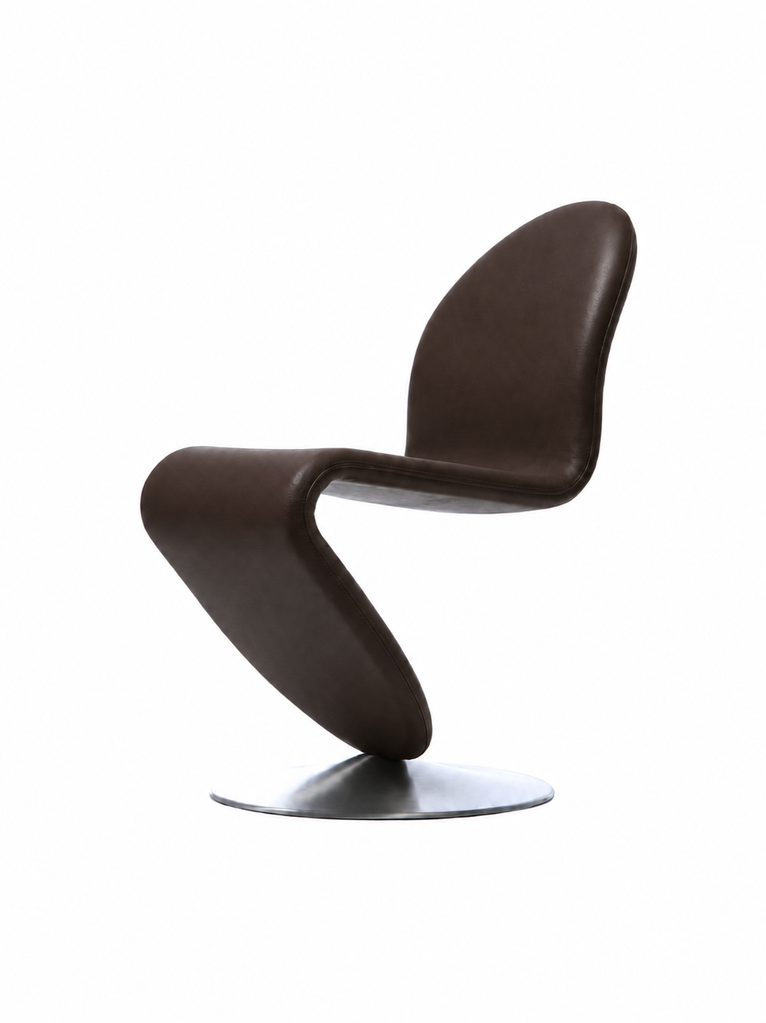 System 1-2-3 spisestol, Ultra Chocolate 41589 af Verner Panton - 1 - Jacobsen Plus
